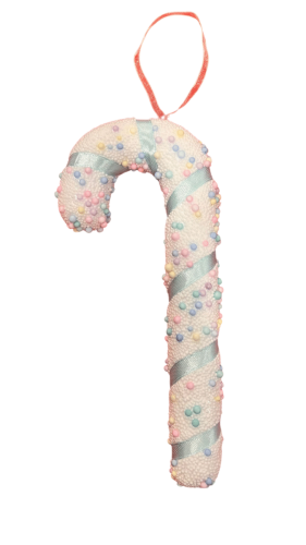 Yılbaşı Baston Şeker Köpük 17 Cm Mavi - 