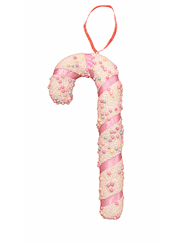 Yılbaşı Baston Şeker Köpük 17 Cm Pembe - 