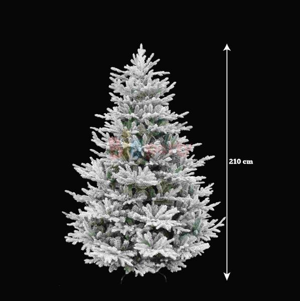 Yılbaşı Çam Ağacı 210 cm Karlı Lüks Alaska Serisi - 5