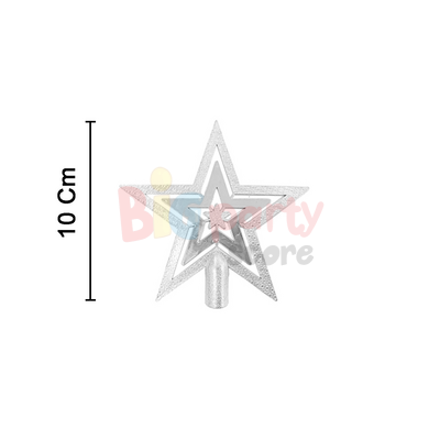Yılbaşı Tepelik Çam Ağacı Mini Gümüş 10 Cm - 2