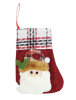 Yılbaşı Çorabı Jüt Kumaş Noel Baba Figürlü Küçük - 1