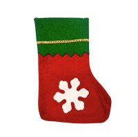 Yılbaşı Çorabı Keçe Kar Tanesi Figürlü Küçük 20 Cm - 1
