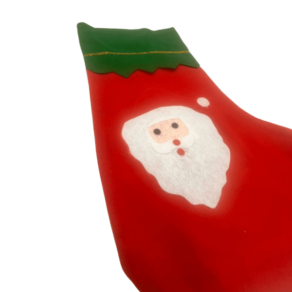 Yılbaşı Çorabı Keçe Noel Baba Figürlü Büyük 35 Cm - 2