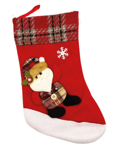 Yılbaşı Çorabı Noel Baba Figürlü Büyük 35 Cm Lüks - 