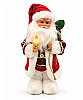 Yılbaşı Noel Baba Lambalı Yeşil Ekoseli Hareketli Pilli 30 Cm - 1