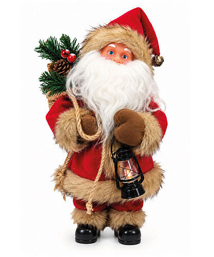 Yılbaşı Figür Noel Baba Pilli 30 cm Gaz Lambalı - 