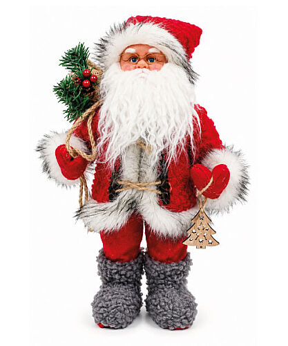 Yılbaşı Figür Noel Baba Pilli 30 cm - 