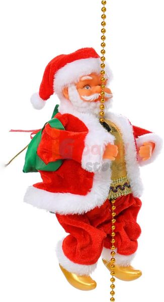 Yılbaşı Figür Noel Baba Zincire Tırmanan - 