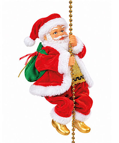Yılbaşı Figür Noel Baba Zincire Tırmanan - 