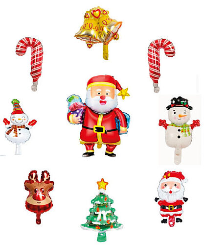 Yılbaşı Folyo Balon 9'lu 16 İnç Set (4899) - 