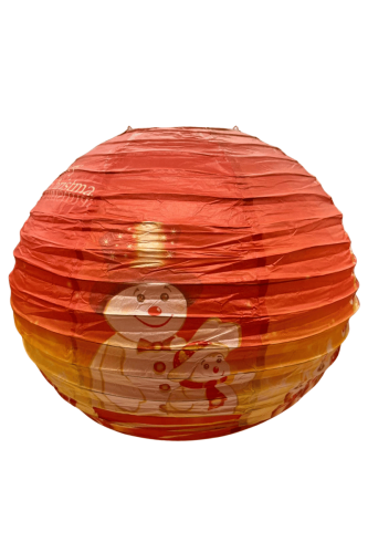 Yılbaşı Japon Feneri 40 Cm Kırmızı Temalı - 
