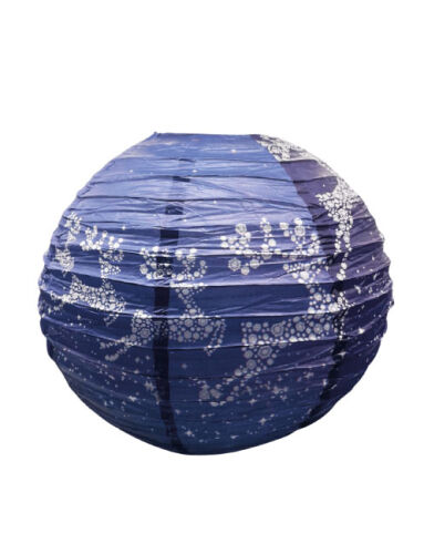 Yılbaşı Japon Feneri 40 Cm Mavi Temalı - 
