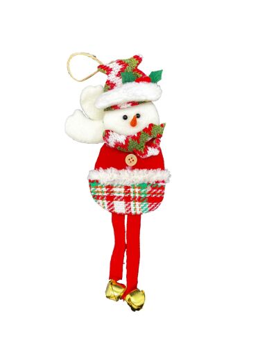 Yılbaşı Kabartma Figür Kardan Adam Zilli 30 Cm - 