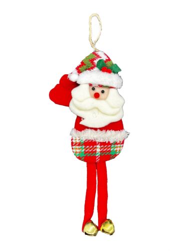 Yılbaşı Kabartma Figür Noel Baba Zilli 30 Cm - 