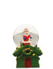 Yılbaşı Kar Küres Ev Model 7 Cm Noel Baba - 1