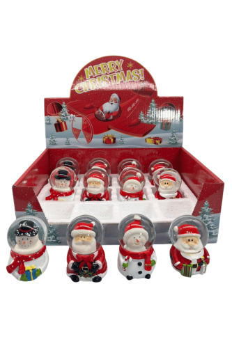 Yılbaşı Kar Küresi Astronot Model 7 Cm 12 Parça - 