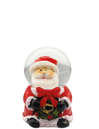 Yılbaşı Kar Küresi Astronot Model 7 Cm Noel Baba Çelenkli Model - 