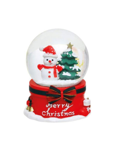 Yılbaşı Kar Küresi Fiyonklu Merry Christmas Motorlu Kar Atan - 