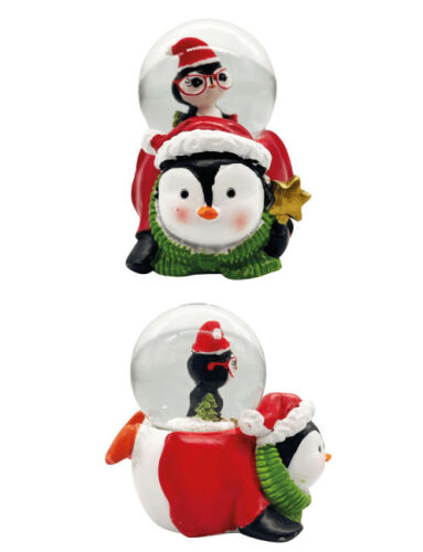 Yılbaşı Kar Küresi Kayan Penguen Model 7 Cm - 
