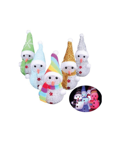 Yılbaşı Kardan Adam Işıklı 10 Cm - 