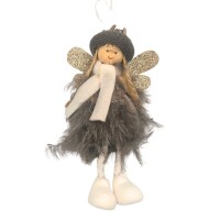 Yılbaşı Melek Model Tüylü 17 Cm 12 Li - 3
