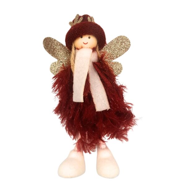 Yılbaşı Melek Model Tüylü 17 Cm 12 Li - 