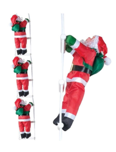 Yılbaşı Merdivene Tırmanan Noel Baba 3lü 110cm - 