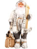 Yılbaşı Noel Baba Beyaz Kostümlü Kayaklı Model 120 Cm - 1