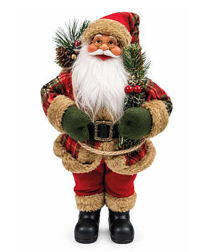 Yılbaşı Noel Baba Bohçalı Model 30 Cm - 