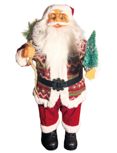 Yılbaşı Noel Baba çam Ağaçlı Ekoseli Model 60 Cm - 