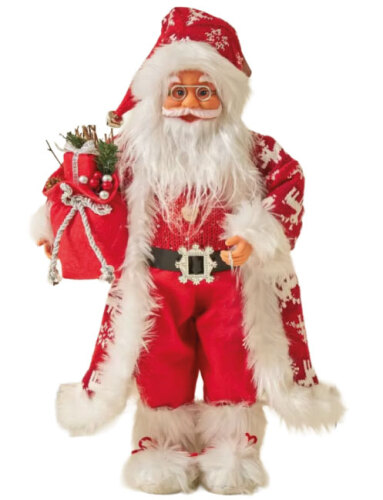 Yılbaşı Noel Baba Kırmızı Geyik Kostümlü Lambalı Model 120 Cm - 