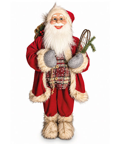 Yılbaşı Noel Baba Kırmızı Raketli Model 100 Cm - 