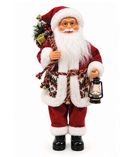 Yılbaşı Noel Baba Lambalı Model 45 Cm - 