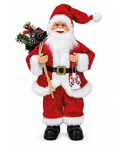 Yılbaşı Noel Baba Kırmızı Lambalı Model 60 cm - 