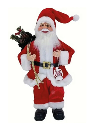 Yılbaşı Noel Baba Kırmızı Lambalı Model 60 cm - 