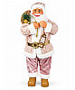 Yılbaşı Noel Baba Pembe Kostümlü Model 45 Cm - 1