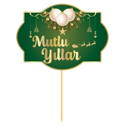 Konuşma Balonu Yılbaşı Partisi Temalı Varaklı 5 Parça - 5