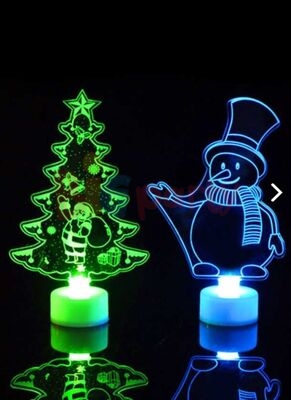 Yılbaşı Plexi Modeller Ledli Tealight (Desen Seçiniz) - 