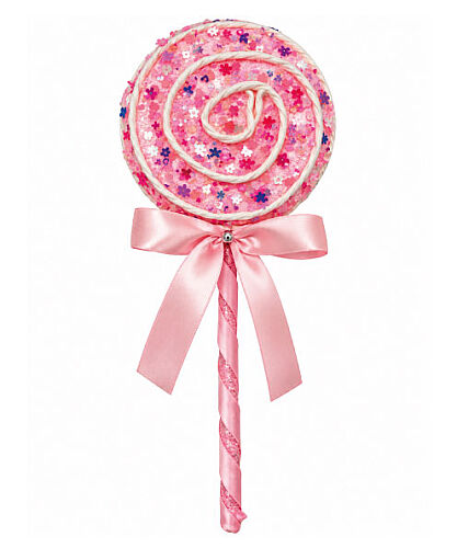 Yılbaşı Sosyete Şekeri Çubuklu 25 Cm Pembe - 