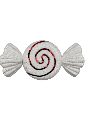 Yılbaşı Strafor Fiyonk Şeker 35 Cm Kırmızı - 2