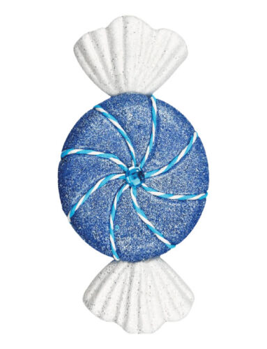 Yılbaşı Strafor Fiyonk Şeker 25 Cm Mavi - 