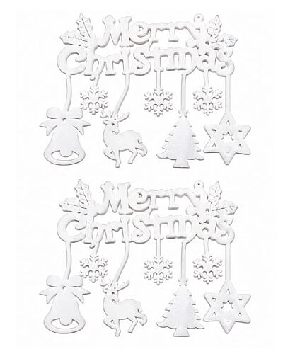 Yılbaşı Sünger Merry Christmas 50 cm 2li - 