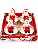 Yılbaşı Tealight Mum Figürlü 4 Parça Noel Baba - 1